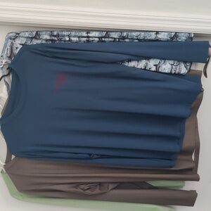 Bundle 5 M Long Sleeve Fishing Shirts